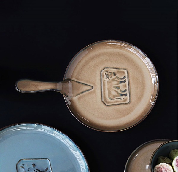 까사무띠 쎄나 원형 프라이팬접시 브라운 29cm