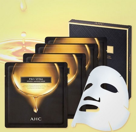 AHC 프로바이탈 골든앰플 마스크팩 4매
