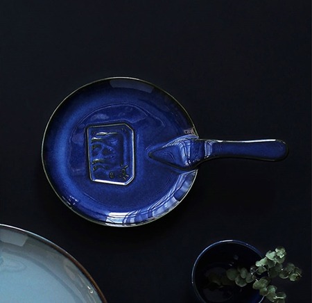 까사무띠 쎄나 원형 프라이팬접시 블루 23cm